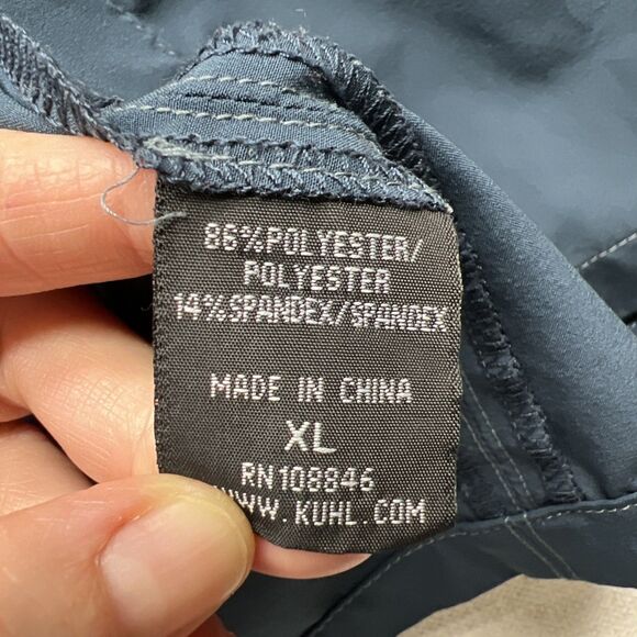 KUHL Men's Renegade Tufflex Navy Blue Short Sleeve Stretch Performance Shirt XL - Picture 8 of 11